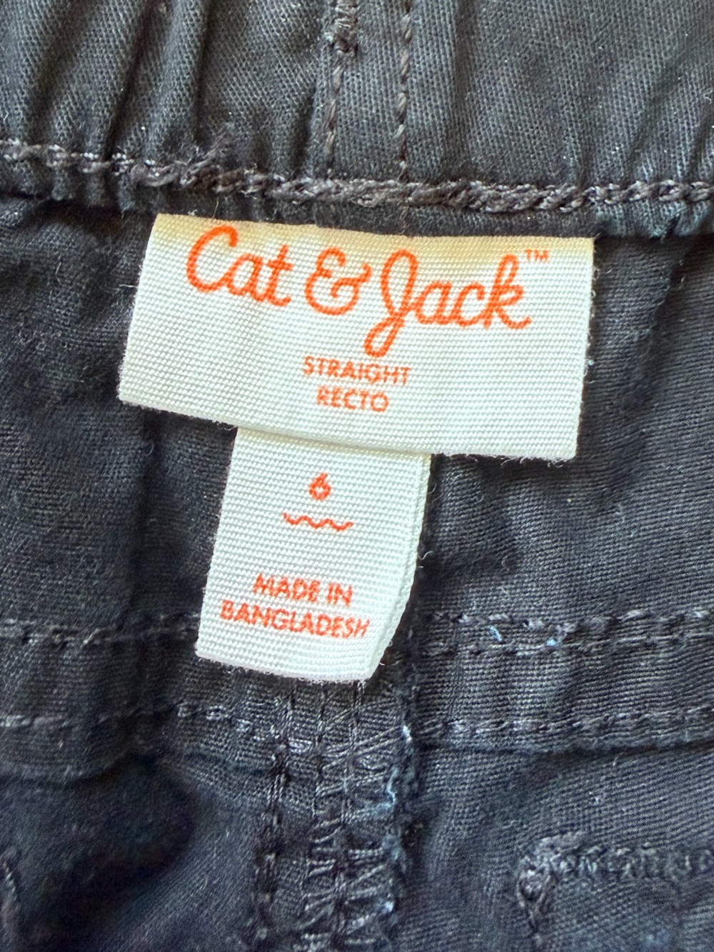 CAT & JACK Black Straight Leg Pants - Picture 5 of 6